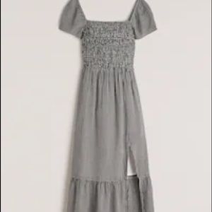 Abercrombie & Fitch Babydoll Midi Dress